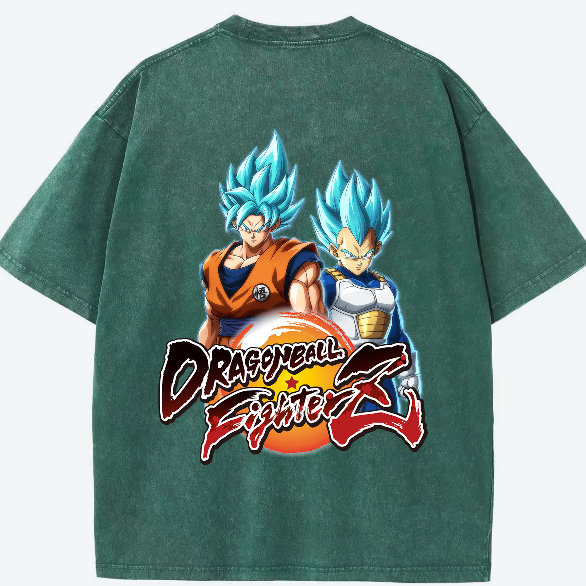 （画像用） ドラゴンボール DRAGON BALL 綿100% ヴィンテージ風 半袖Tシャツ（背面プリント）